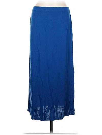 Pre-owned Misook Casual Skirt In Blue