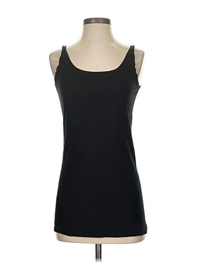 Pre-owned Nicole By Nicole Miller Tank Top Black Tops