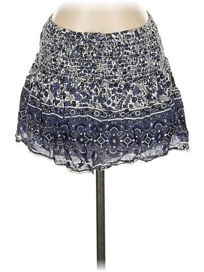 Pre-owned Aerie Casual Skirt In Blue