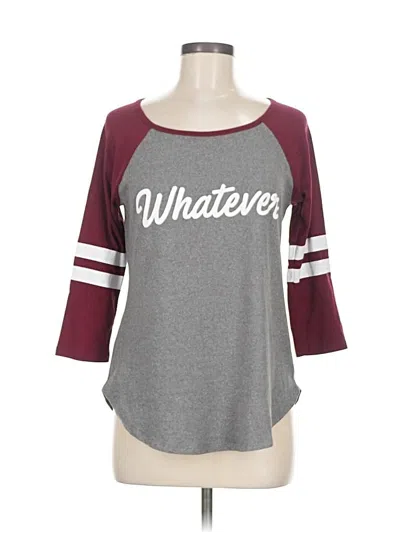 Pre-owned Wishful Park 3/4 Sleeve T-shirt In Gray