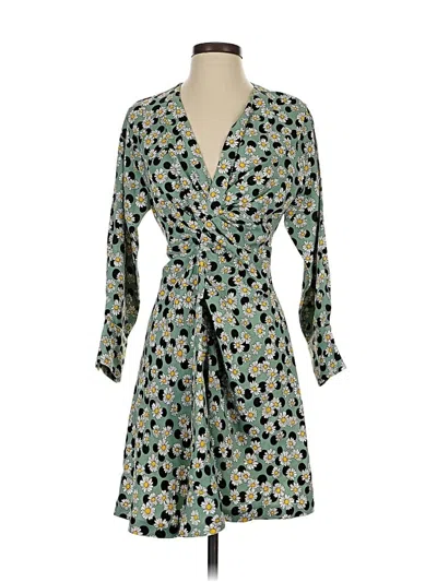 Pre-owned Sandro Casual Dress In Green