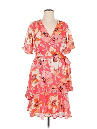 Pre-owned Tahari By Asl Cocktail Dress In Orange