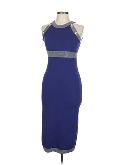 Pre-owned Unbranded Cocktail Dress In Blue