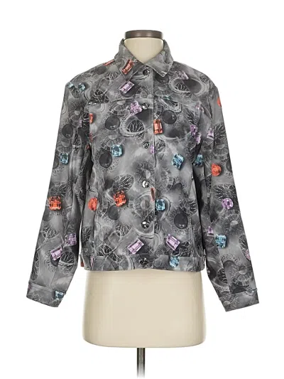 Pre-owned St John Jacket In Gray