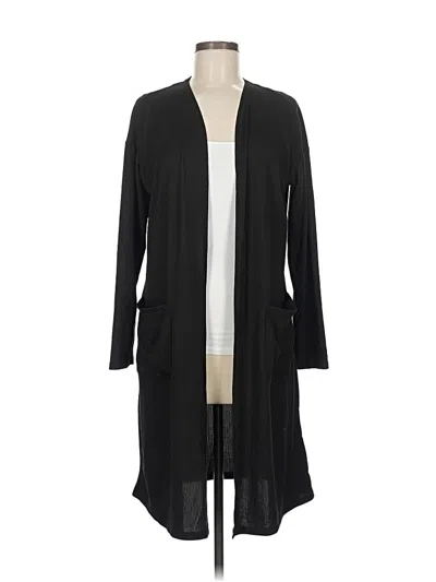Pre-owned Joan Vass Cardigan Sweater In Black