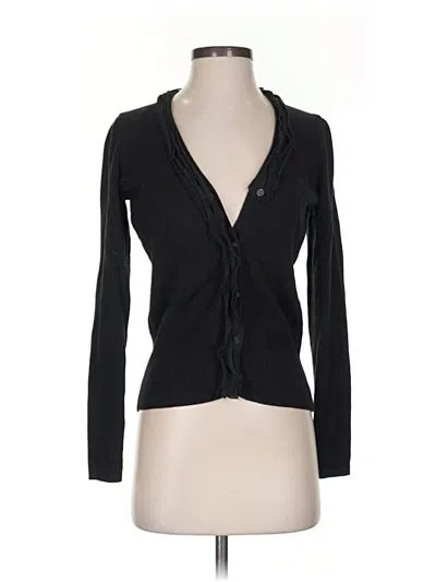 Pre-owned Tahari Cardigan Sweater In Black
