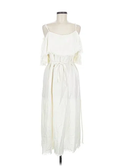 Pre-owned Umgee Casual Dress In White