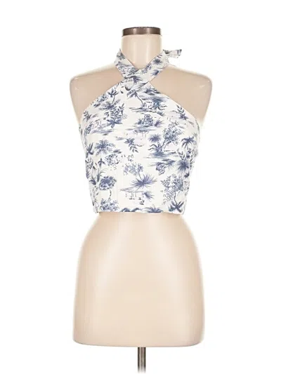 Pre-owned Abercrombie & Fitch Halter Top Blue Halter Neckline Tops