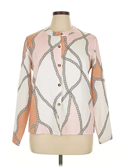 Pre-owned Unbranded Long Sleeve Blouse In Pink