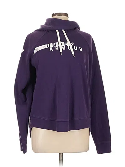 Pre-owned Under Armour Pullover Hoodie In Purple