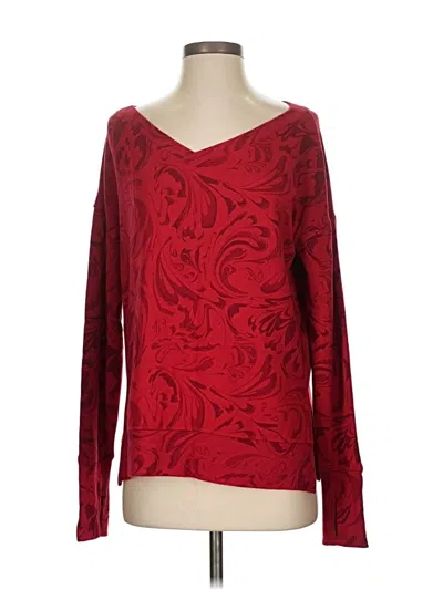 Pre-owned Athleta Pullover Sweater In Red