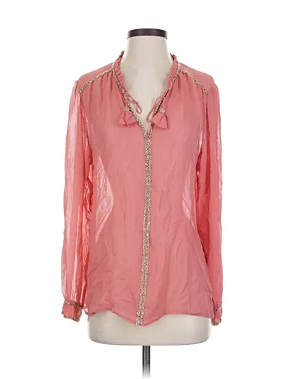 Pre-owned Calypso St Barth Long Sleeve Blouse In Pink