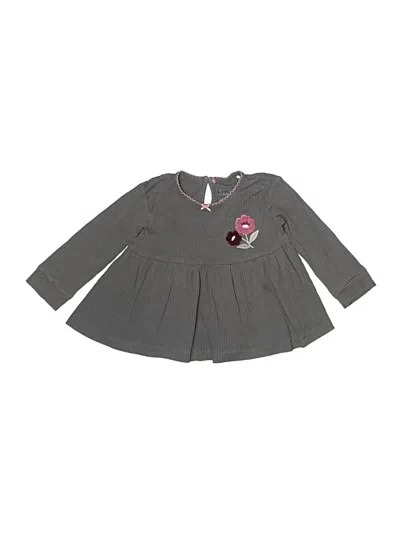 Pre-owned Huggies Kids' 3/4 Sleeve Blouse In Gray