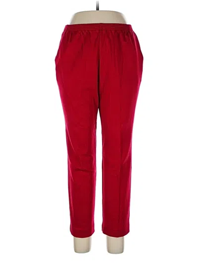 Pre-owned Alfred Dunner Casual Pants In Red