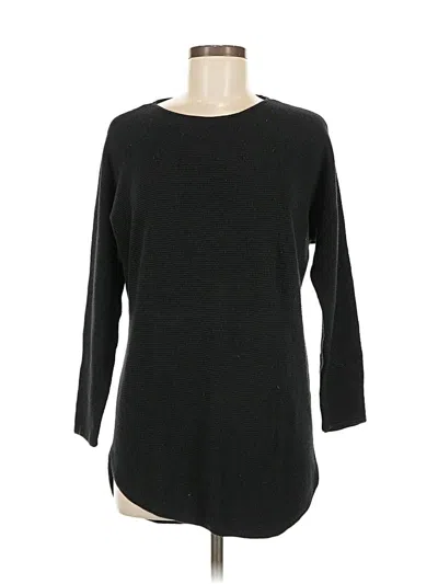Pre-owned Michael Michael Kors 3/4 Sleeve Top Black Boatneck Tops