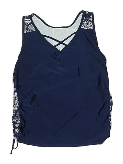 Pre-owned Unbranded Swimsuit Top Blue Swimwear