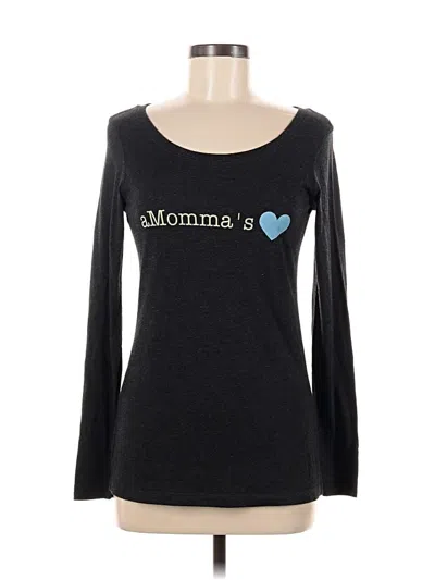 Pre-owned Next Level Apparel Long Sleeve T-shirt In Black