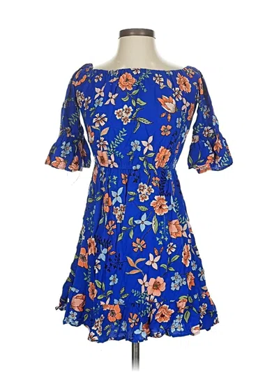 Pre-owned New Look Cocktail Dress In Blue