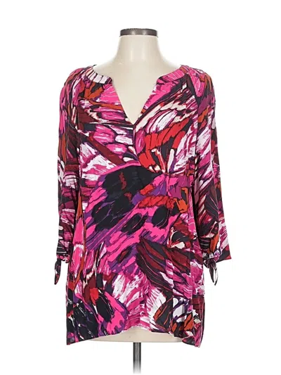 Cappagallo 3/4 Sleeve Blouse In Multi