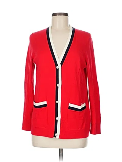 Pre-owned Talbots Cardigan Sweater In Red