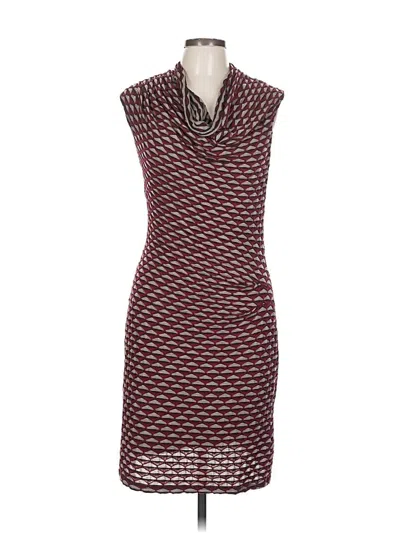 Pre-owned Max Studio Casual Dress In Burgundy