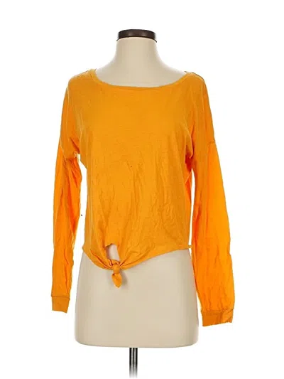 Pre-owned Charlotte Russe Long Sleeve T-shirt In Orange