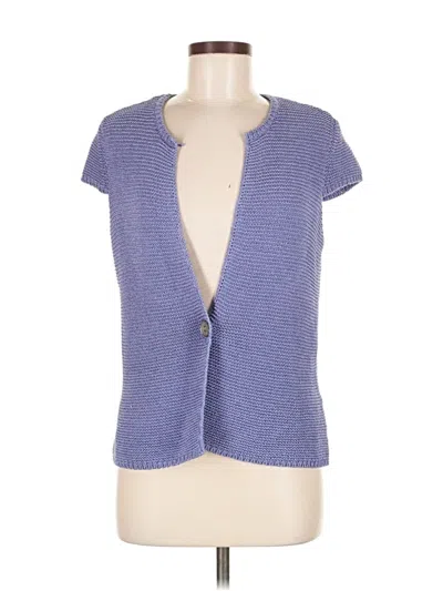 Pre-owned Jones New York Collection Cardigan Sweater In Blue
