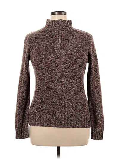 Pre-owned Liz Claiborne Long Sleeve Turtleneck In Brown