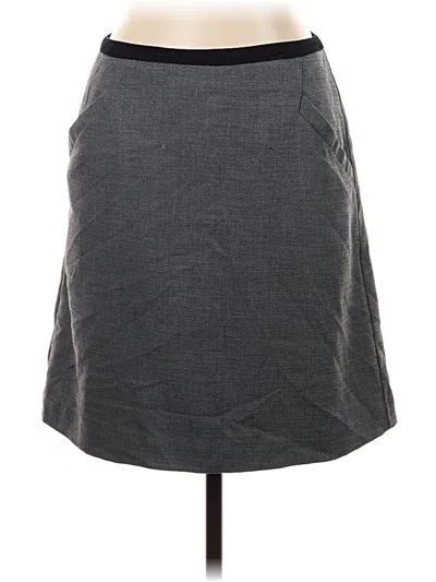 Pre-owned H&m Casual Skirt In Gray