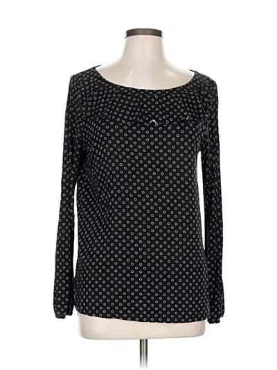 Pre-owned Ann Taylor Long Sleeve T-shirt In Black