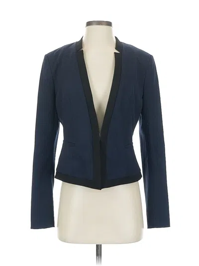 Pre-owned Ann Taylor Blazer Jacket In Blue