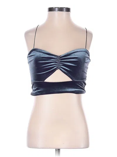 Pre-owned Urban Outfitters Sleeveless Top Blue Strapless Neckline Tops