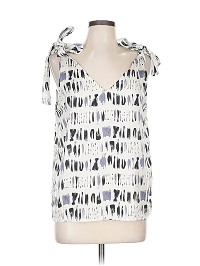 Pre-owned Banana Republic Factory Store Sleeveless Blouse In Silver