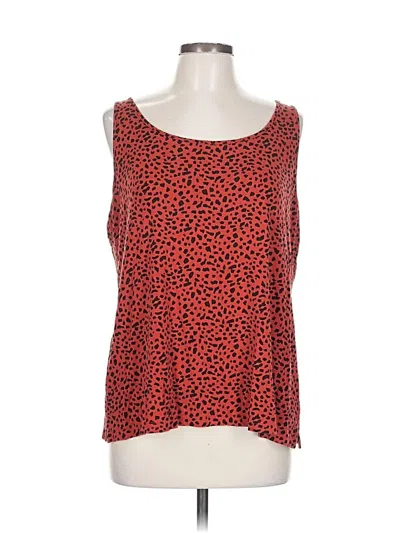 Pre-owned Chico's Sleeveless Blouse In Red