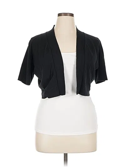 Pre-owned Roz & Ali Cardigan Sweater In Black