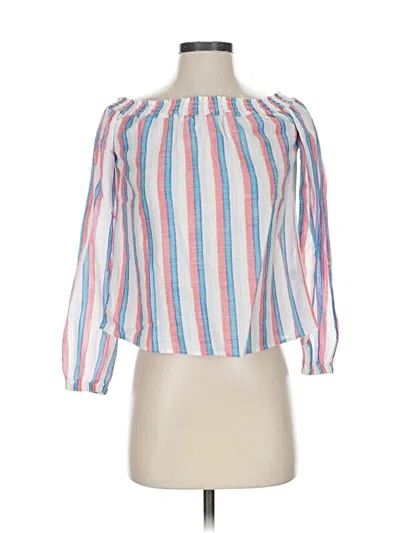 Pre-owned Marine Layer 3/4 Sleeve Blouse In Pink
