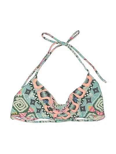 Pre-owned Mara Hoffman Swimsuit Top Pink Print Pattern Swimwear