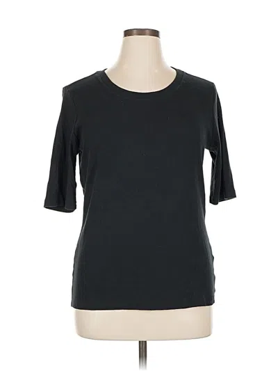 Pre-owned Banana Republic Factory Store 3/4 Sleeve T-shirt In Black