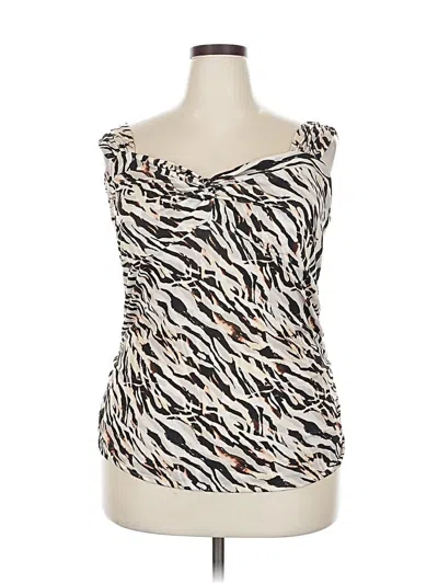 Pre-owned Torrid Sleeveless Top Ivory Strapless Neckline Tops In White