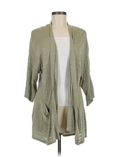 Pre-owned Ann Taylor Loft Cardigan Sweater In Green