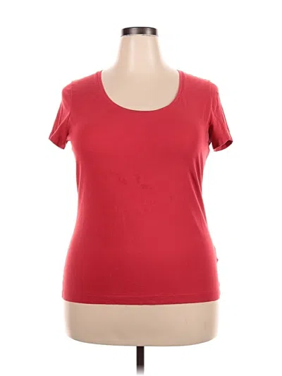 Pre-owned Lands' End Short Sleeve T-shirt In Red