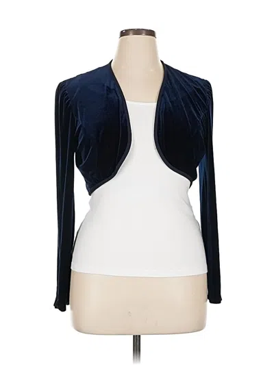 Pre-owned Alex Evenings Cardigan Sweater In Blue