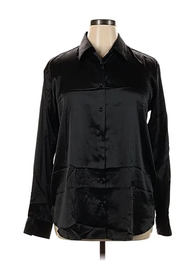 Pre-owned Unbranded Long Sleeve Blouse In Black