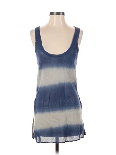 Pre-owned Free People Tank Top Blue Strapless Neckline Tops