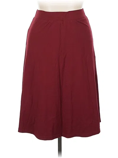 Pre-owned Assorted Brands Casual Skirt In Burgundy