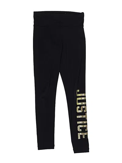 Pre-owned Justice Kids' Active Pants In Black