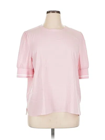 Pre-owned Court & Rowe Short Sleeve Blouse In Pink