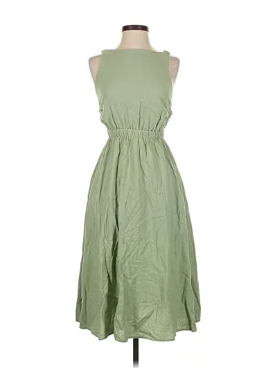 Pre-owned Hyfve Casual Dress In Green