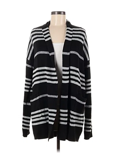 Pre-owned Harper Lane Cardigan Sweater In Black