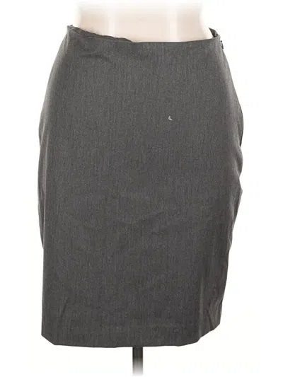 Pre-owned Express Formal Skirt In Gray